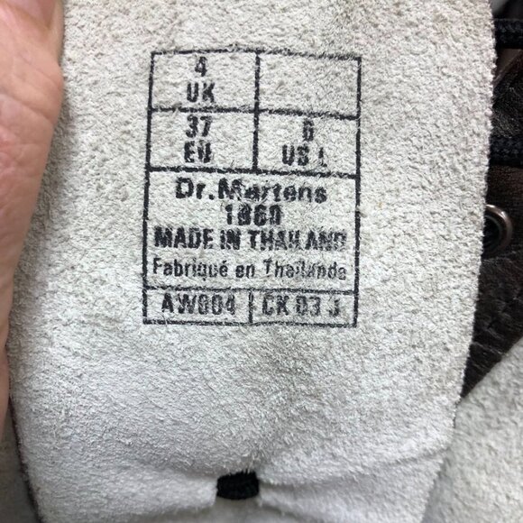 Dr Martens 20 EYE 1B60 - 1860 soft leather tall ZIP boots UK4 EU37 6US PEWTER - Picture 15 of 15